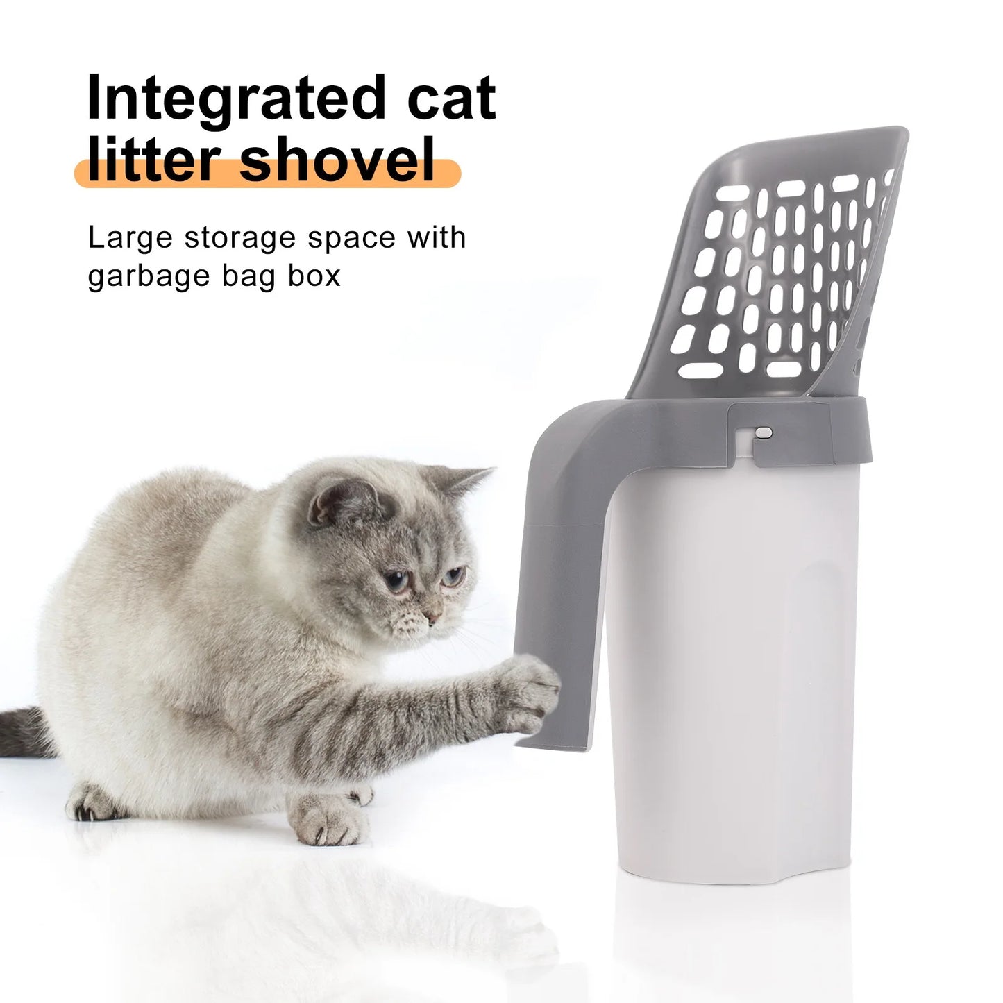 Cat Litter Shovel Scoop with Refill Bag For Pet