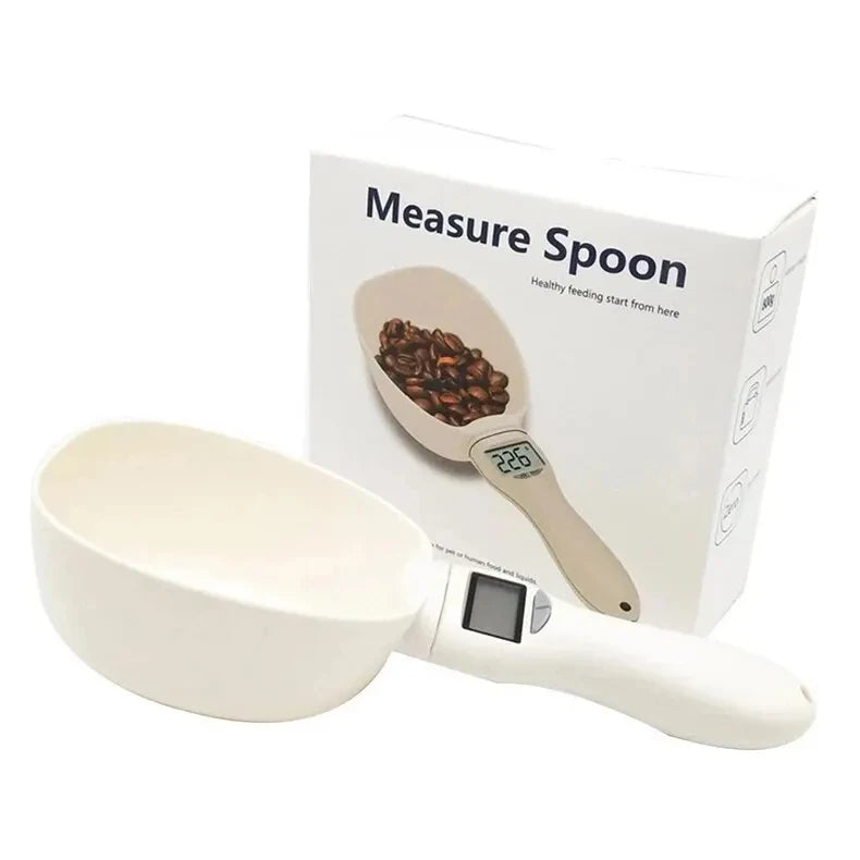 Pet Food Measuring Spoon Scale, Kitchen Digital Food Measuring Spoon, Suitable for Cat and Dog Food Measuring Spoon