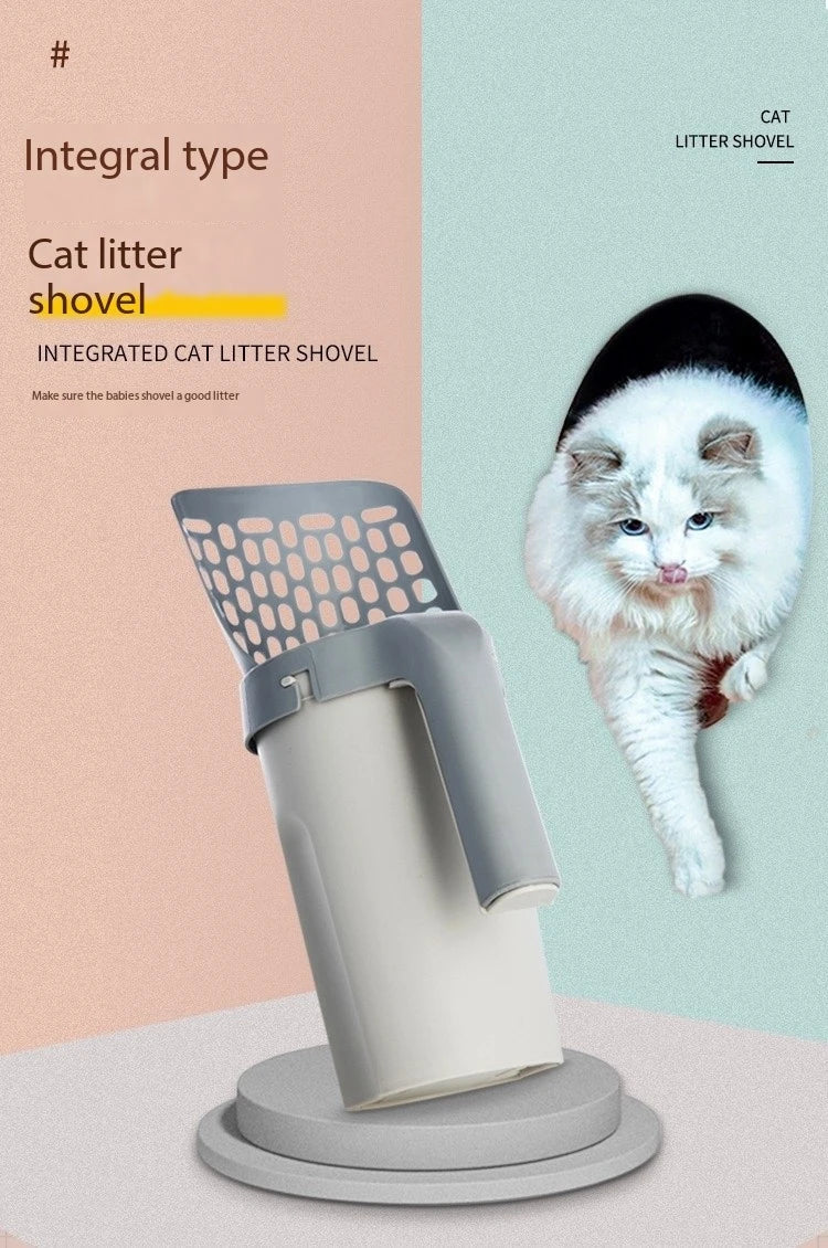 Cat Litter Shovel Scoop with Refill Bag For Pet