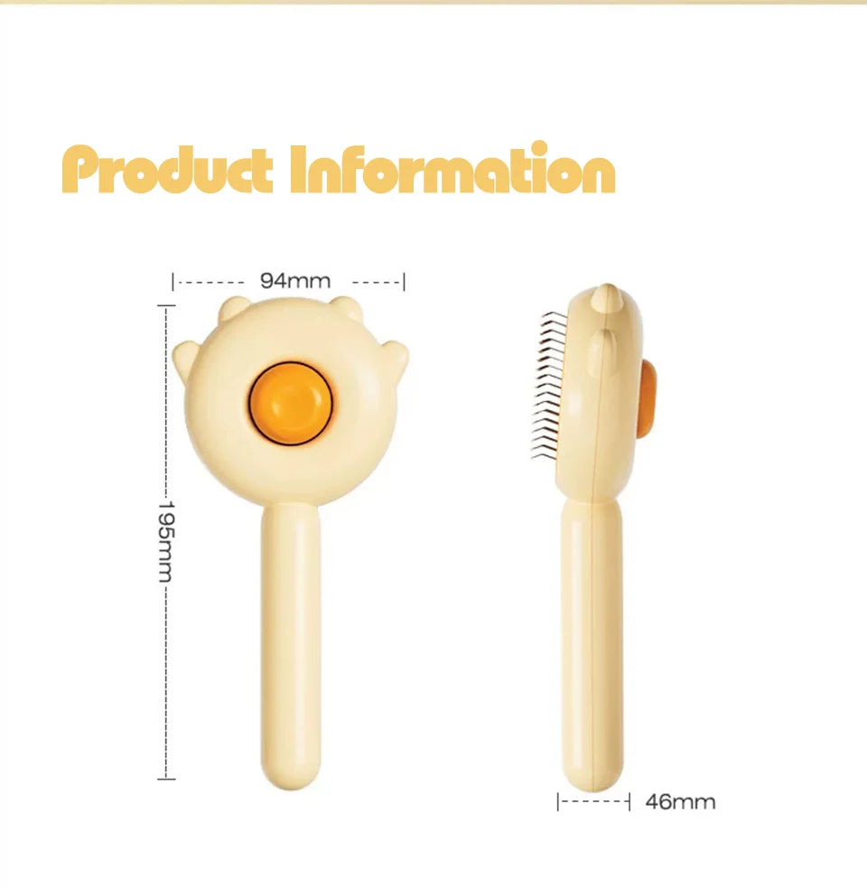 Pet Comb One-Key Hair Removal Cleaning Brush Magic Massage Grooming Needle Scratcher For Cat Dog Cleaning Care Supplies