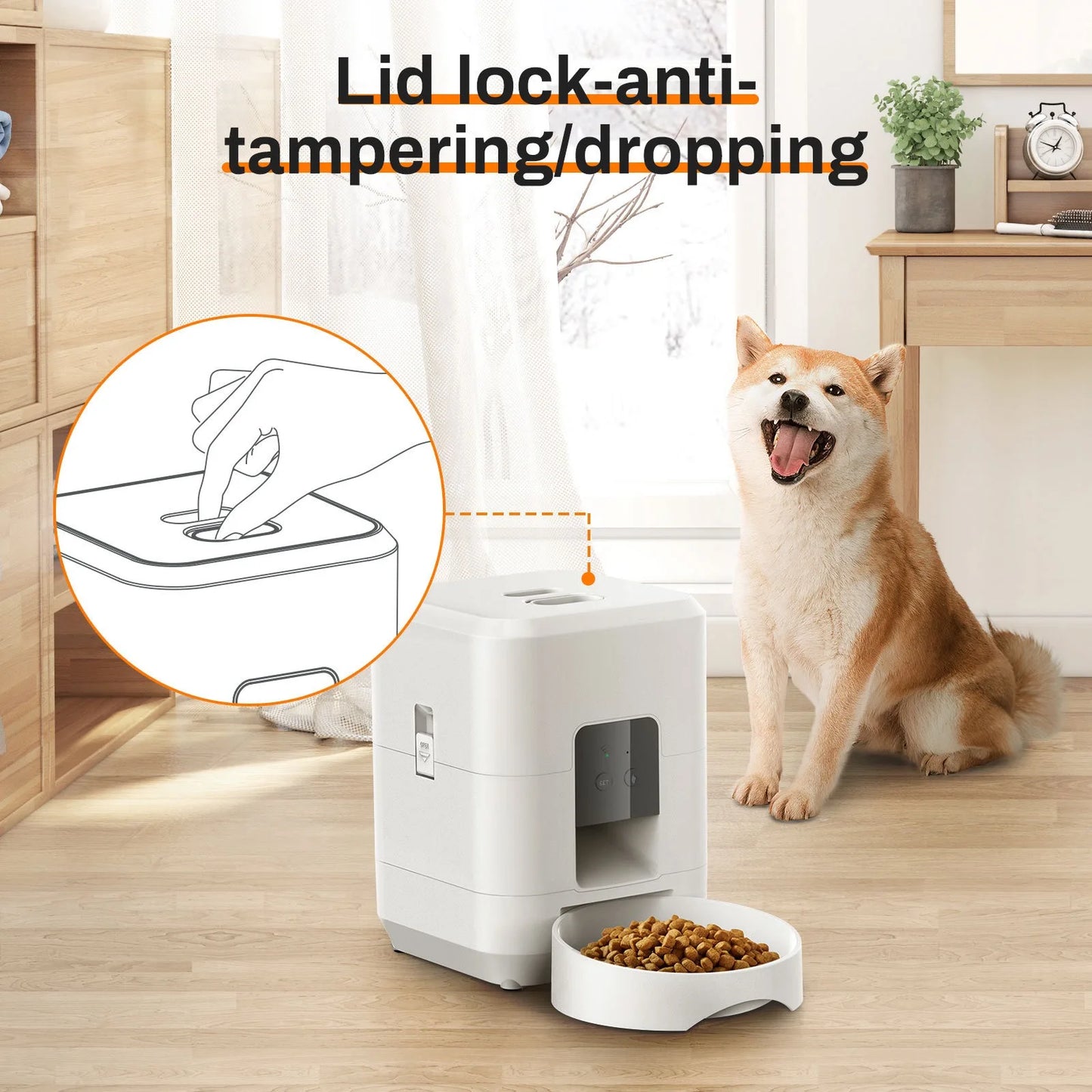 2L Smart Control Pet Feeder WIFI  Feeders For Cats Remote Feeding cat Food Dispenser Automatic Pets Feeder