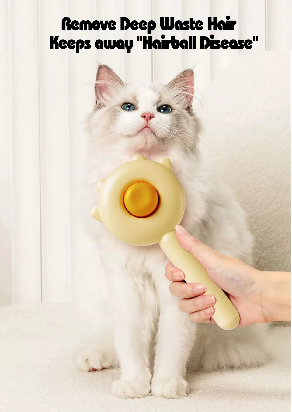 Pet Comb One-Key Hair Removal Cleaning Brush Magic Massage Grooming Needle Scratcher For Cat Dog Cleaning Care Supplies