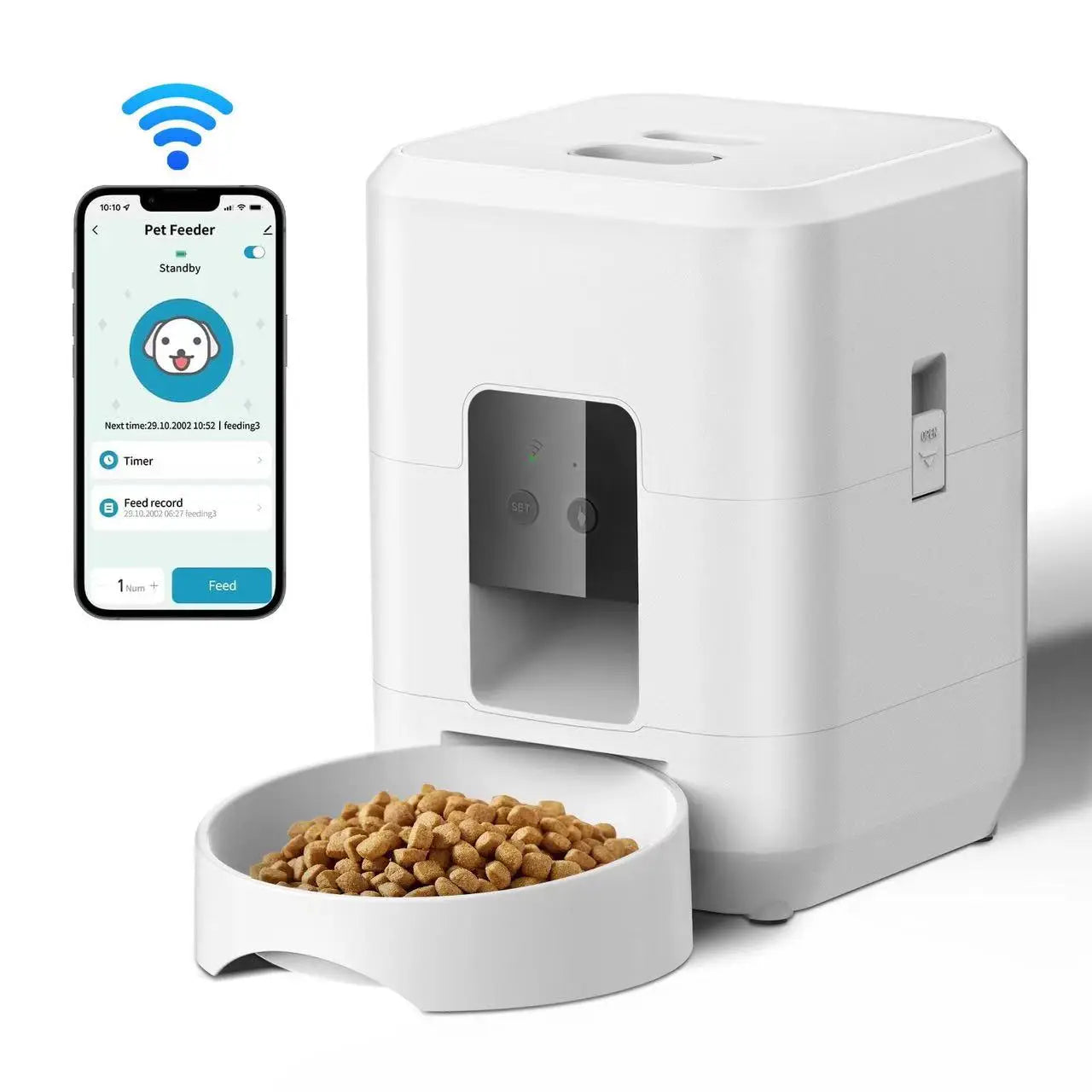 2L Smart Control Pet Feeder WIFI  Feeders For Cats Remote Feeding cat Food Dispenser Automatic Pets Feeder